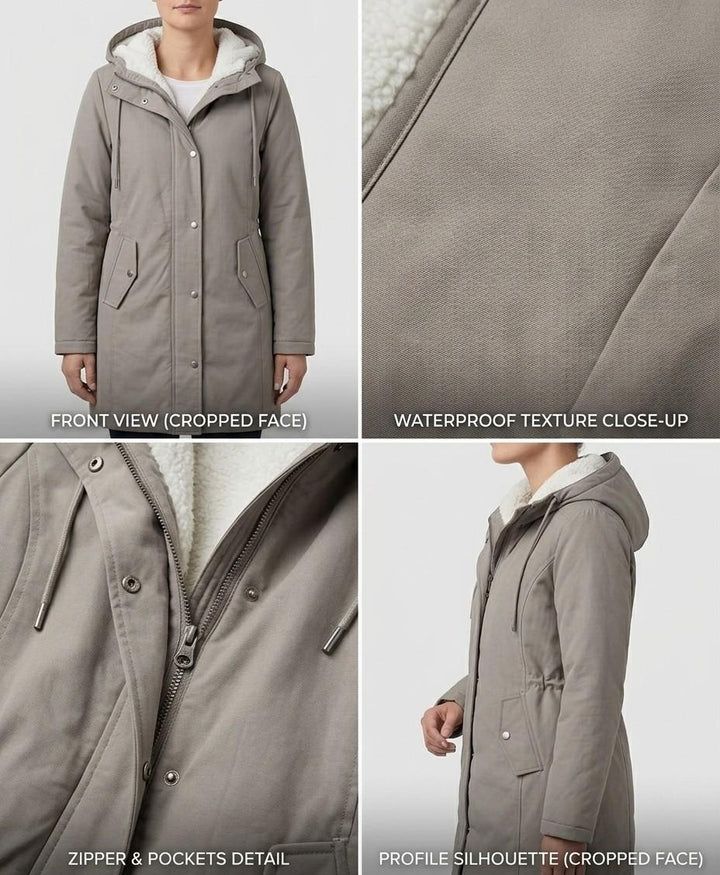Elena | Vedenpitävä fleece-vuorattu parka