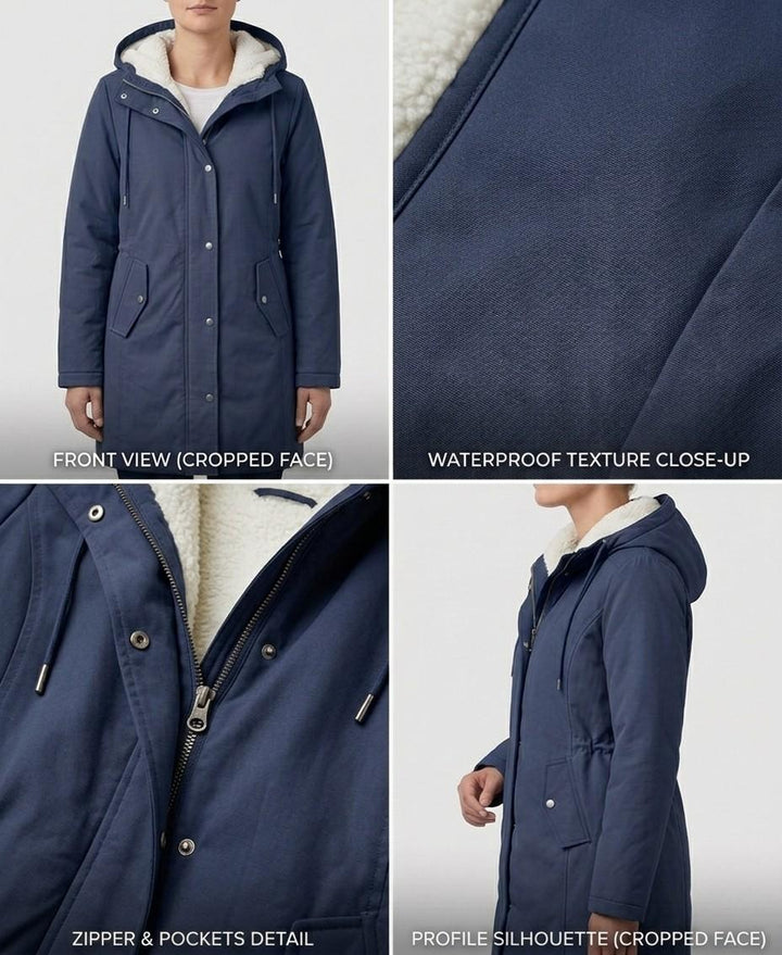 Elena | Vedenpitävä fleece-vuorattu parka
