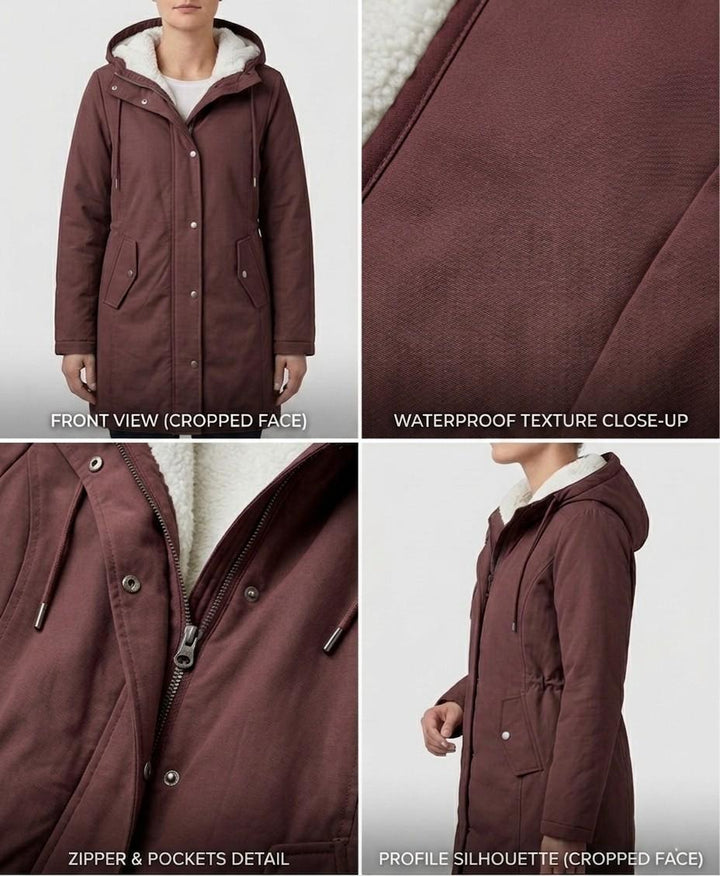 Elena | Vedenpitävä fleece-vuorattu parka