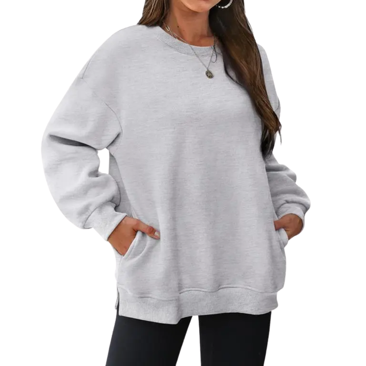 Elina | Ylisuurennettu Fleece Crewneck Pullover