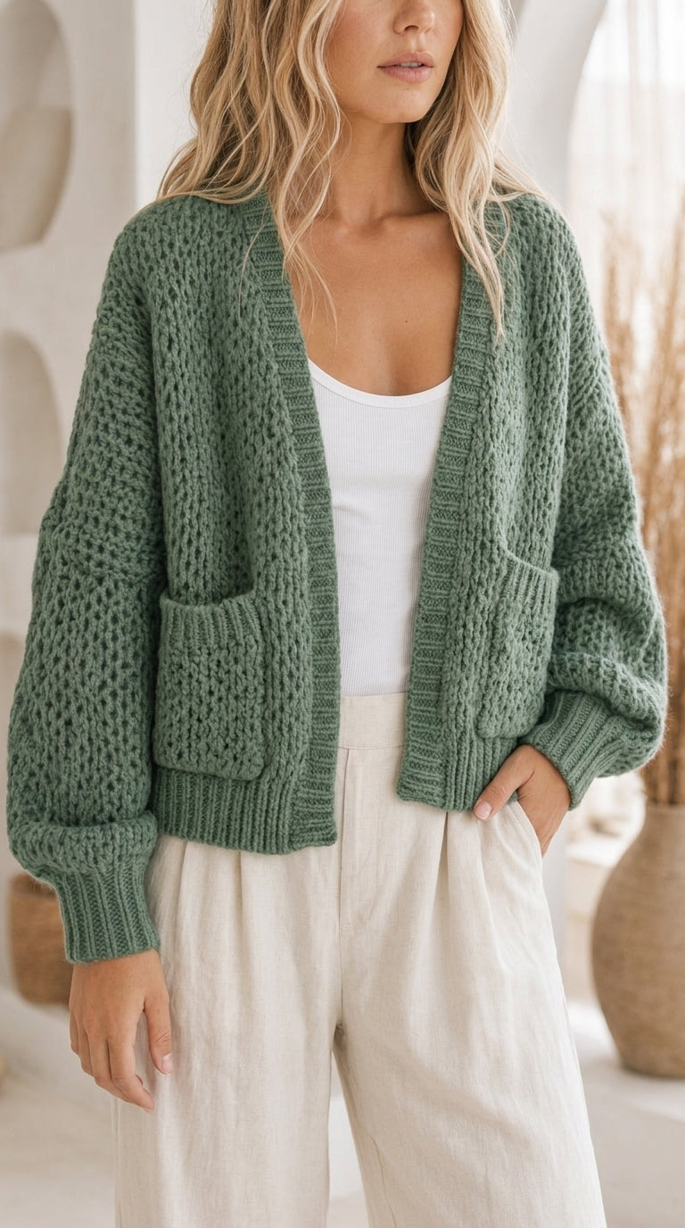 Mira | Rentouttava neulecardigan