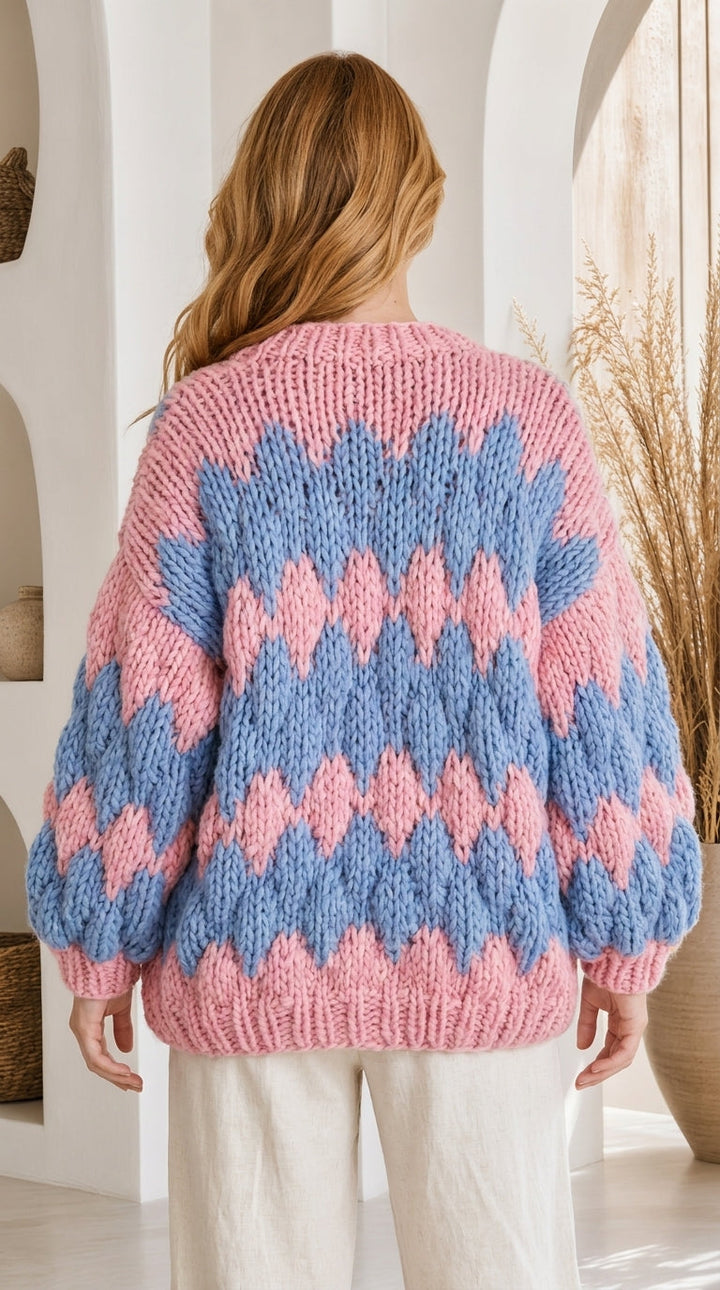 Elena | Aaltoneuleinen Cardigan