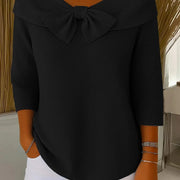 Tivella | Sweater with Bow and Round Neckline