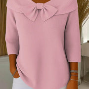 Tivella | Sweater with Bow and Round Neckline