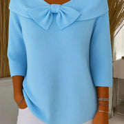 Tivella | Sweater with Bow and Round Neckline