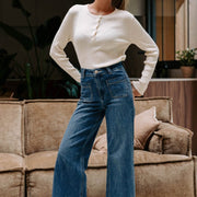 FIORENZA - Pantaloni marroni stile Austin