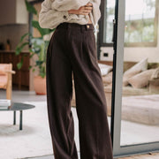 FIORENZA - Pantaloni marroni stile Austin
