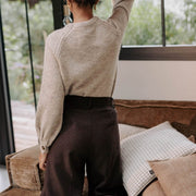 FIORENZA - Pantaloni marroni stile Austin
