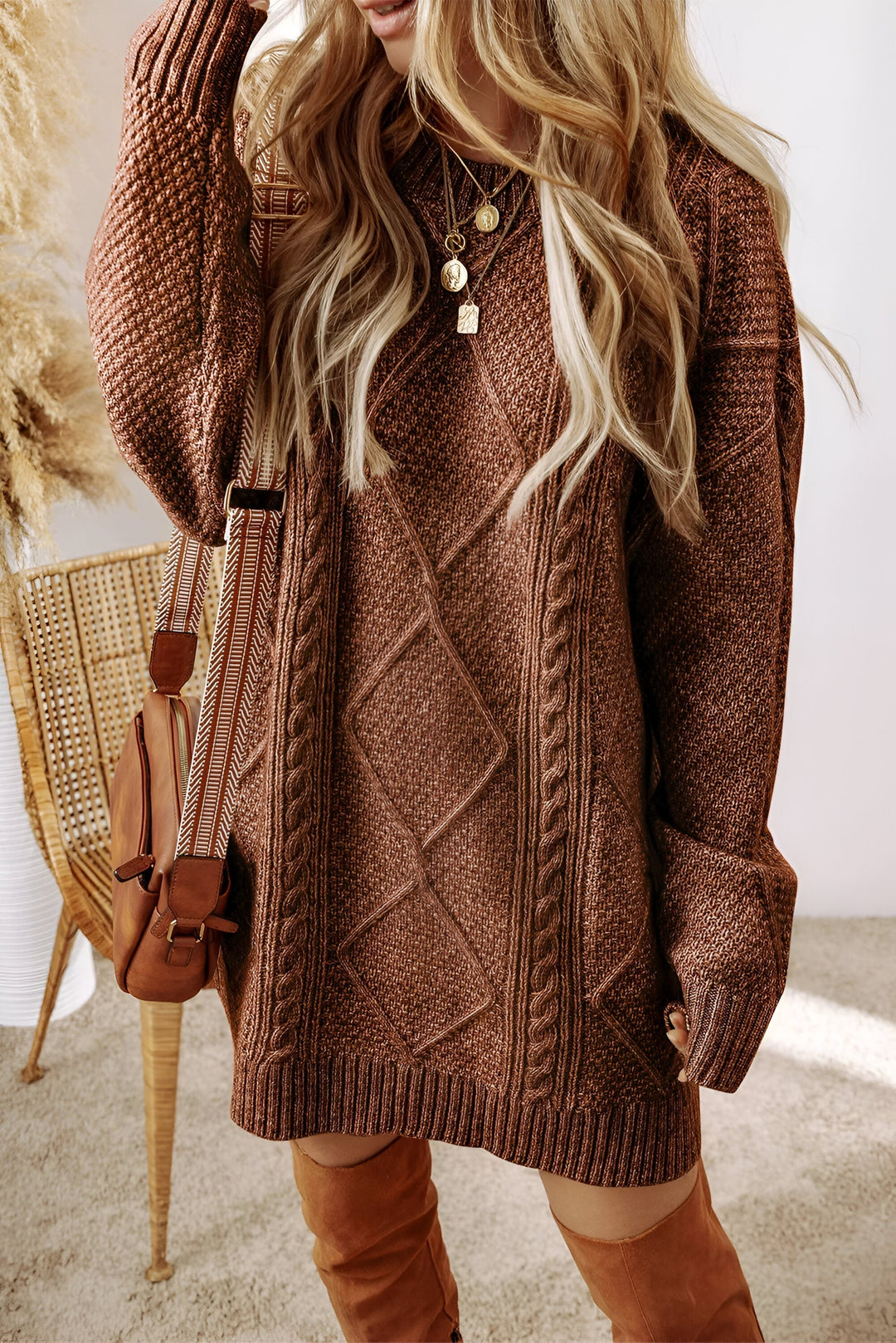 Claudia™ | Maglione lungo in maglia, chic e lusinghiero
